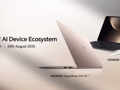 HONOR turut melancarkan laptop MagicBook Art 14 pada 20 Ogos 2025