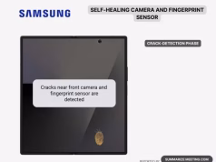 Samsung mempatenkan Skrin Pulih Sendiri untuk Telefon Pintar Boleh Lipat